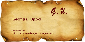Georgi Ugod névjegykártya